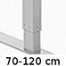 2-leddet rektangulær 70-120 cm (0255)