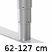 3-leddet rund 62-127 cm (0555)