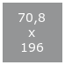 70,8x196 cm (0,-) (81095)