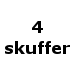 4 skuffer (556,-) (_CC4H1A)