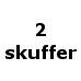 2 skuffer (0,-) (_623)