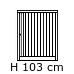 1 låge højde 103 cm (0,-) (BET408/10)