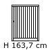 1 låge højde 163,7 cm (724,-) (BET408/17)