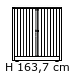 2 låger højde 163,7 cm (1108,-) (BET410/17)