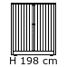 2 låger højde 198 cm (1428,-) (BET410/19)