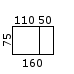 110+50x75 cm (0,-) (TOM_110x75)