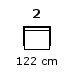 2 personer - længde 122 cm (1774,-)