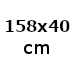 B158,4xD40xH8,5 cm (600,-) (2977)