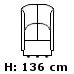 Stol med høj ryg (1456,-) (4212)