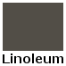 Grå linoleum med sort kant (1.376,-) (Iron 5E Forbo 4178)