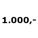 1.000,- (DKK)