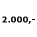 2.000,- (DKK)