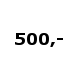 500,- (DKK)