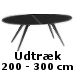 Ovalt udtræksbord (4650,-)