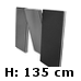 Højre skærm - højde 135 cm (0,-) (13720+3720)