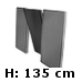 Miderste skærm - højde 135 cm (0,-) (13720)