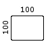 H100xB100 cm (42,-)