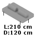 210x120 cm inkl 2 puder (7.076,-) (7215)