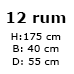 12 rum (3.024,-)