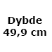 49,9 cm i dybden (0,-) (101976)
