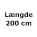 Længde 200 cm (590,-)