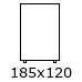 Lodret model H185,5xB120xD16,5 cm (600x-)
