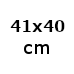 B40,8xD40xH8,5 cm (0,-) (2974)