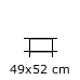Bredde 49 cm - højde 51,5 cm (0,-) (BLS2_49x32x52)