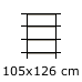 Bredde 104,5 - højde 125,5 cm (6.340,-) (BLS4_105x32x126)
