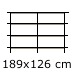 Bredde 189 cm - højde 125,5 cm (16.184,-) (BLS4_189x32x126)