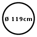 Ø119 cm (1260,-)