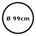 Ø99 cm (840,-)