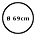 Ø69 cm (1.100,-)