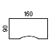 90/75x160 cm centerbue (622,-) (JA9891UK+48)