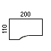 110x200 cm venstre vendt (1267,-) (JA9845UK+48)