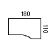 110x180 cm højre vendt (1078,-) (JA9842UK+48)