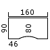 168x90/80 centerbue (168,-) (03597)