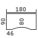 180x90/80 centerbue (346,-) (03595)