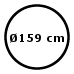 Ø159 cm (9626,-) (ARKD159 NERO)