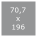 70,7x196 cm (0,-) (91095-130)