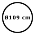 Ø 109 cm (2840,-) (ARK5_D109 NERO)