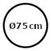 Ø75 cm (315,-)