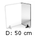 Med sideafskærmning dybde 50 cm (556,-) (5000-0027-9005)