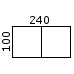 100x240 cm 2 plader (0,-) (50R240100)