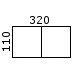 110x320 cm 2 plader (1022,-) (50R320110)