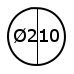 Ø210 cm (2816,-) (50Ø210)