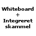 Whiteboard og integreret skammel (6.404,-)