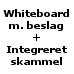 Whiteboard med skærmbeslag og integreret skammel (6.804,-)