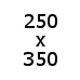 250x350 cm (5.604,-)
