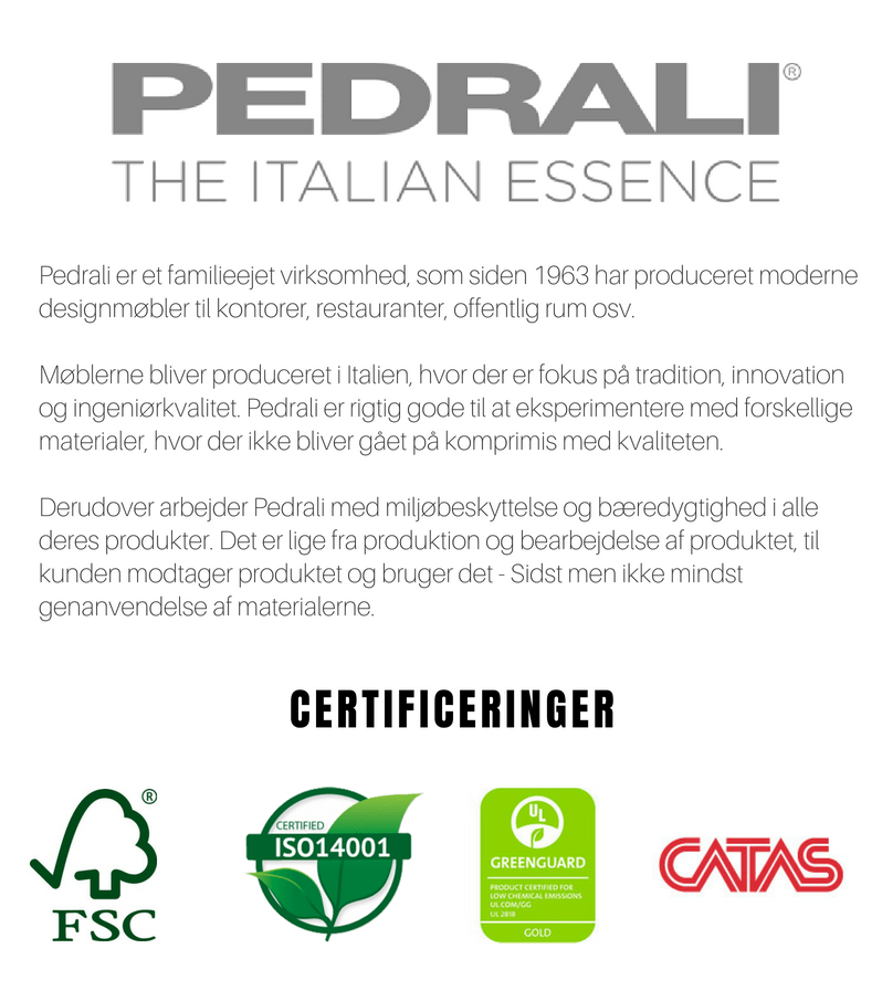 Pedrali bæredygtighed